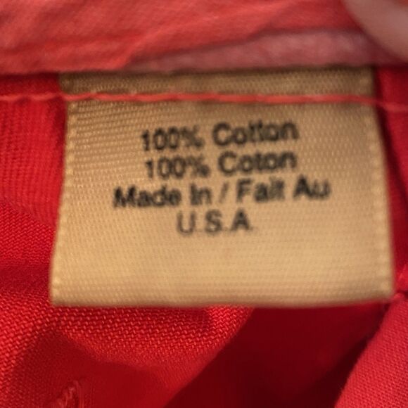 Ruff Hewn Denim Jeans NWOT Womens 29x28 TOMATO RED Cotton High Rise 13" Vtg USA - Picture 9 of 11